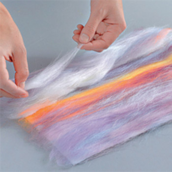 wool painting, sunset landscape