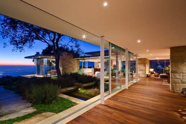 sliding glass doors and wood floor