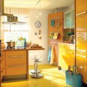 bright yellow kitchen design