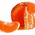 tangerine in reddish orange color