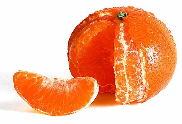 Tangerine in reddish-orange color