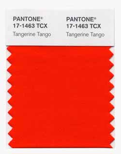 tangerine tango pantone color hue
