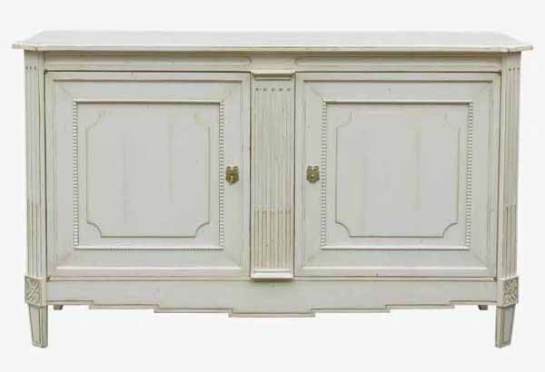 white cabinet paintings for retro decor
