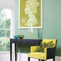 wall decoration with wool rug