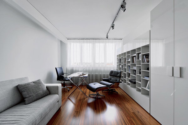 home office in the minimalist style