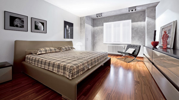 bedroom decor in minimalist style
