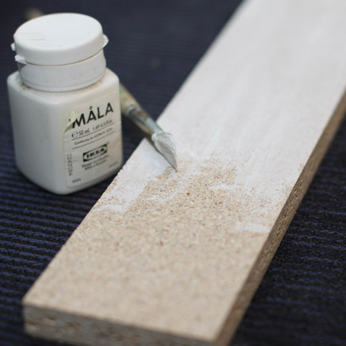 wood board for making wall hook rack