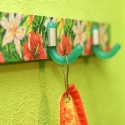decoupage wall hook strip decoration