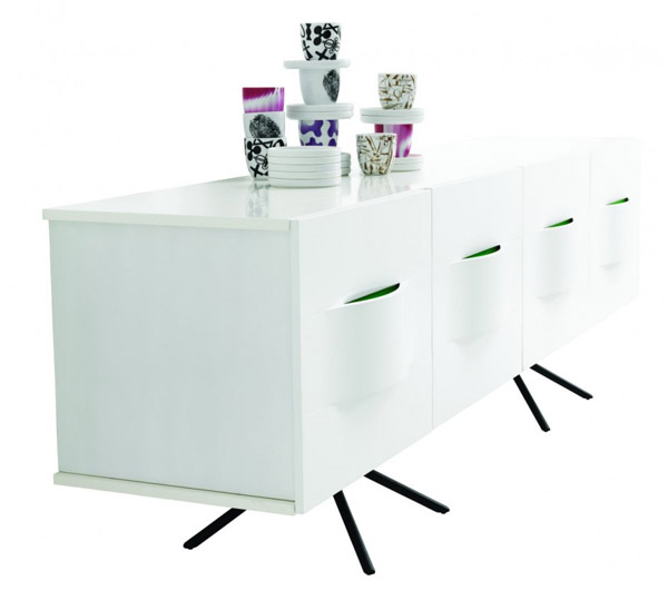 Dining room furniture for tableware storage