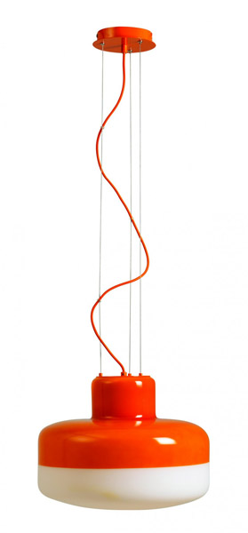 modern home lighting in orange color