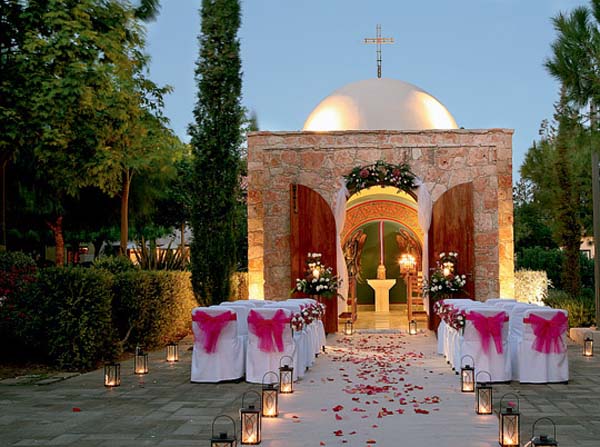 Cyprus Hotel wedding decoration
