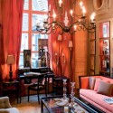 pink and orange fabrics for interior decoration