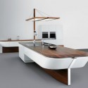contemporary kitchen island design inspired by yaht