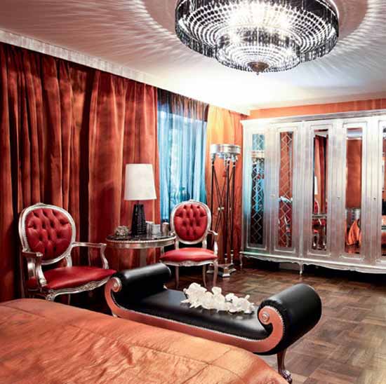 home furnishings in orange color
