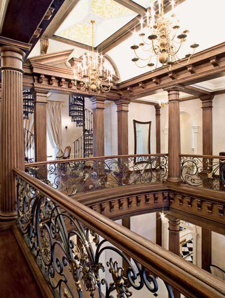 staircase design in classic style