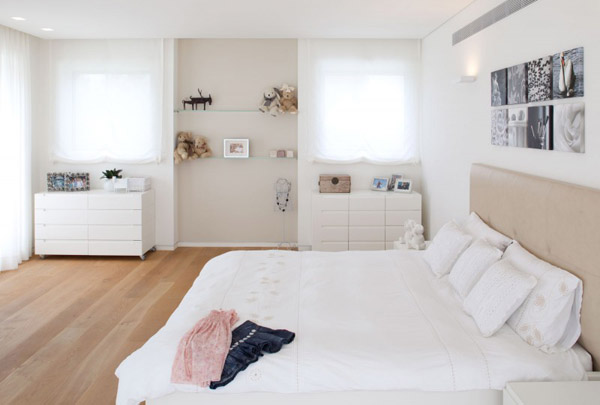 white home textiles for bedroom decorating