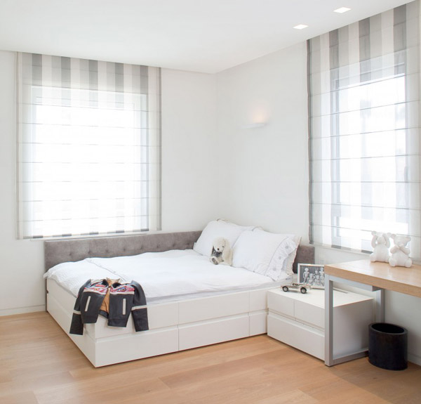 children bedroom in white color