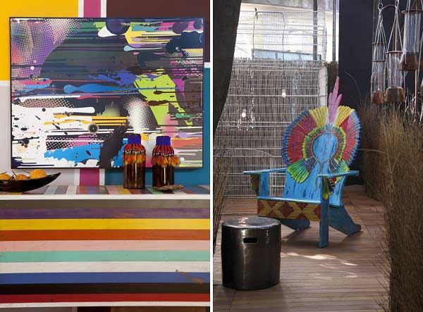 stripe patterns in bright colors