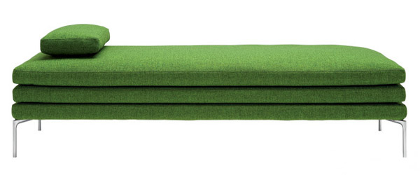 day bed in the green color of Zanotta