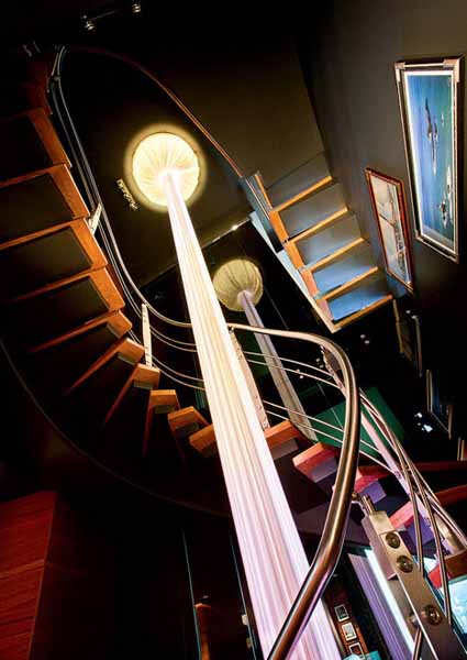 Penthouse Interior Decoration Ideas-mile (13)  from the ceiling white sail cloth hanging
