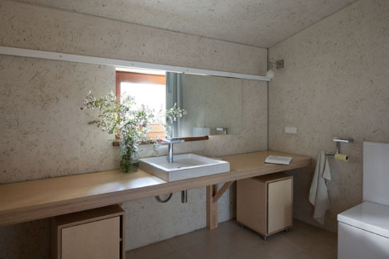 modern bathroom in eco style