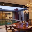 Dining Room Decorating with Murano chandelier