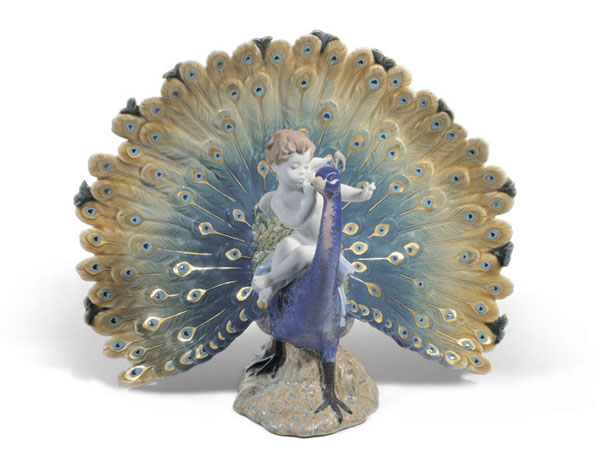 Peacock figure
