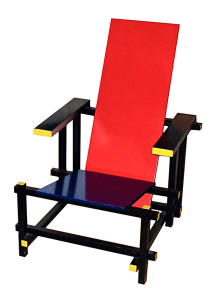 red blue chair design