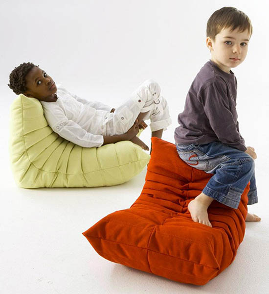 green and red chairs for kids, designer furniture for children