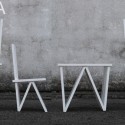 white table and chair