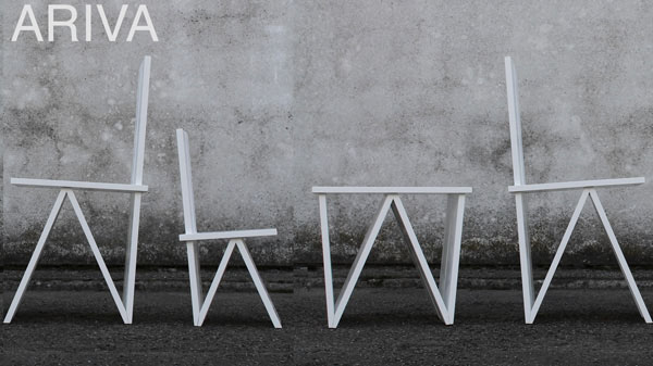 white table and chair