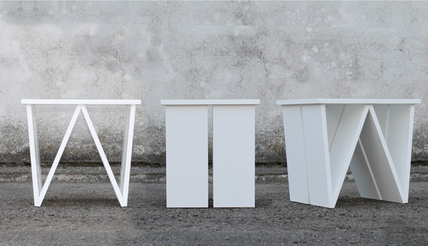modern chairs and tables in white color