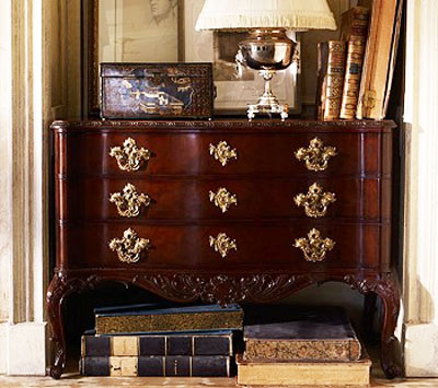 storage furniture and table lamp