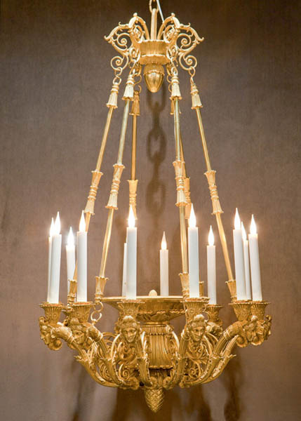 vintage home lighting, candle chandeliers