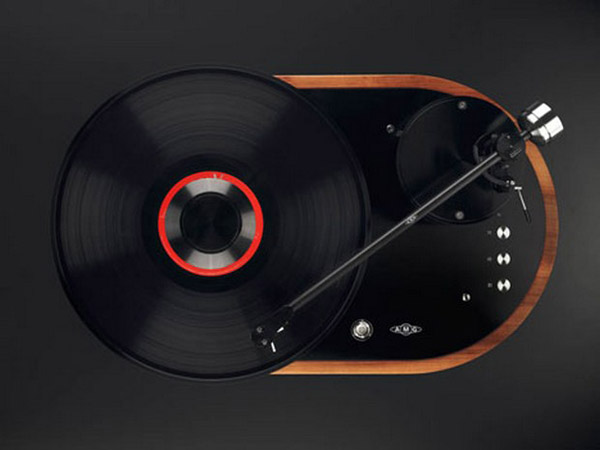 luxury turntable in retro style