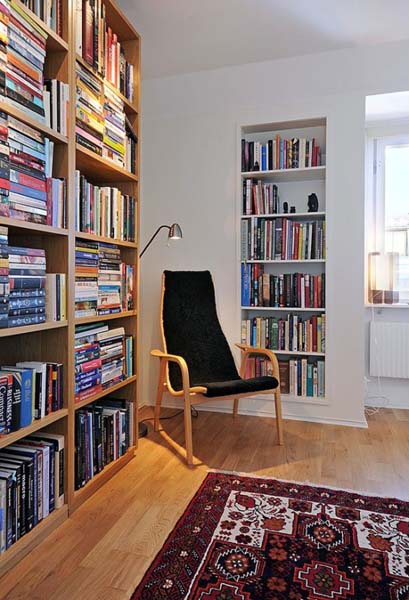  bookshelves and chair 