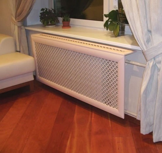  white heater cover 