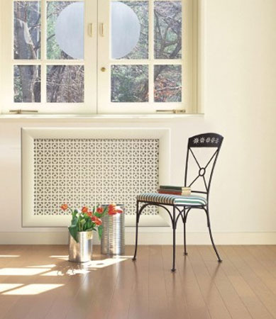 heater cover in white color