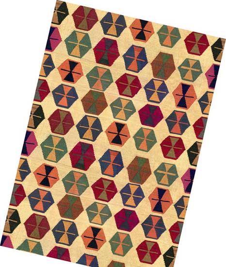 ethnic motifs and kilims for interior decorating