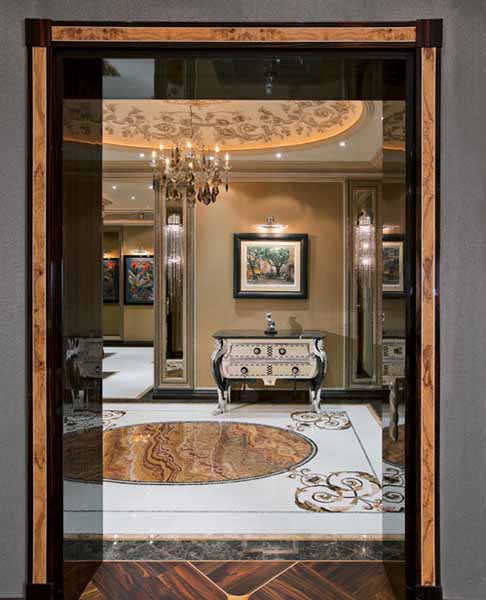 entryway design in chic style