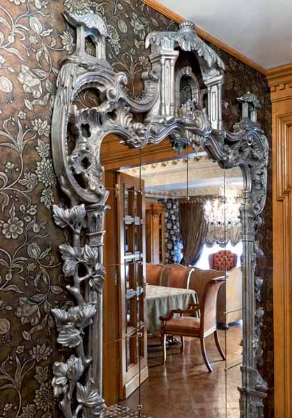 carved wood mirror frame