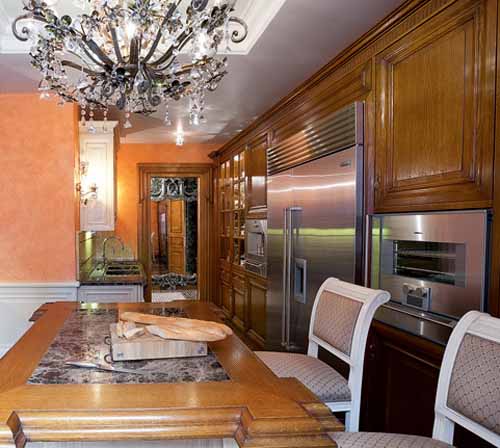 wood kitchen cabinets in classic style