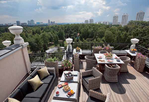 roof terrace with outdoor furniture