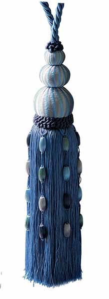 blue curtain decoration