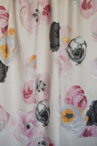  curtain fabric with floral patterns 