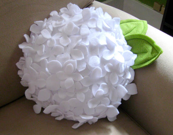 white decorative pillows with Foral Designs