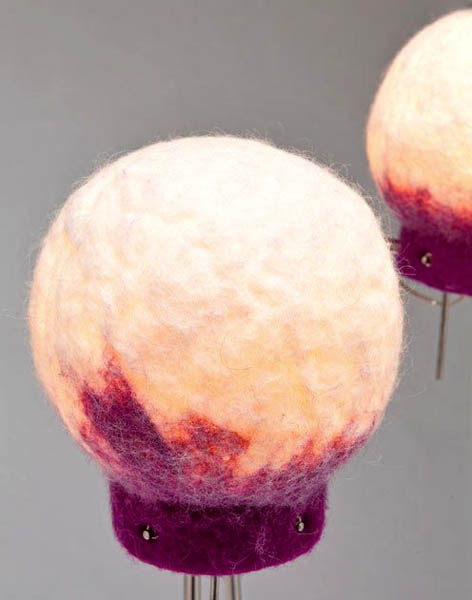 felted lamps for home decorating