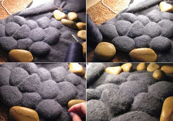 floor rug Decoration Ideas Pebbles Carpet (2)   carpet of pebbles and substance