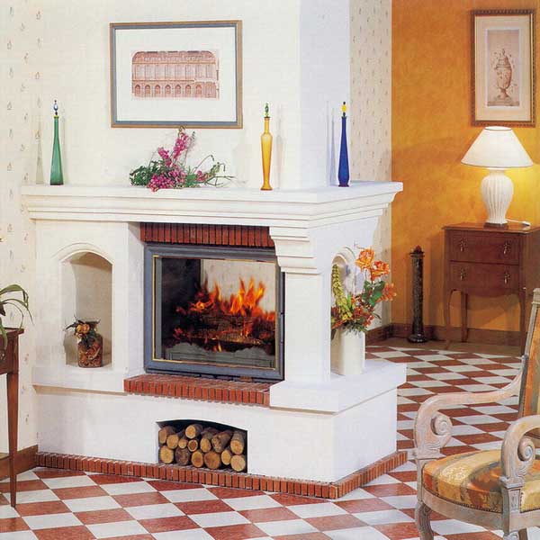 fireplace room divider