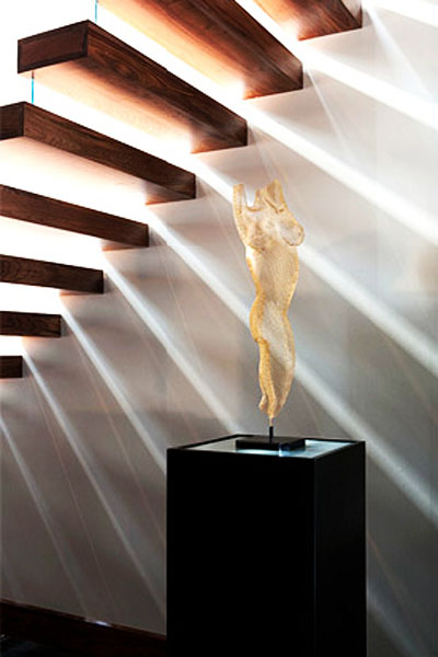 modern artwork for decorating under staircase